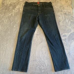 Chi Jeans SF Women's 12 (3)‎ Denim Dark Denim Straight Leg Diamond Crotch (0365)